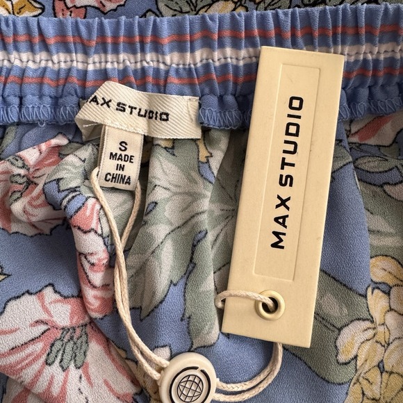 Max Studio Skirt S‎ Floral Faux Wrap Ethereal Flowy Fairy Romantic Softgirl $98 - Picture 8 of 13